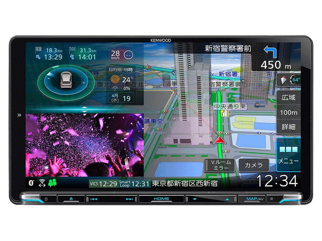 ケンウッド 彩速ナビ MDV-M910HDL... fixed