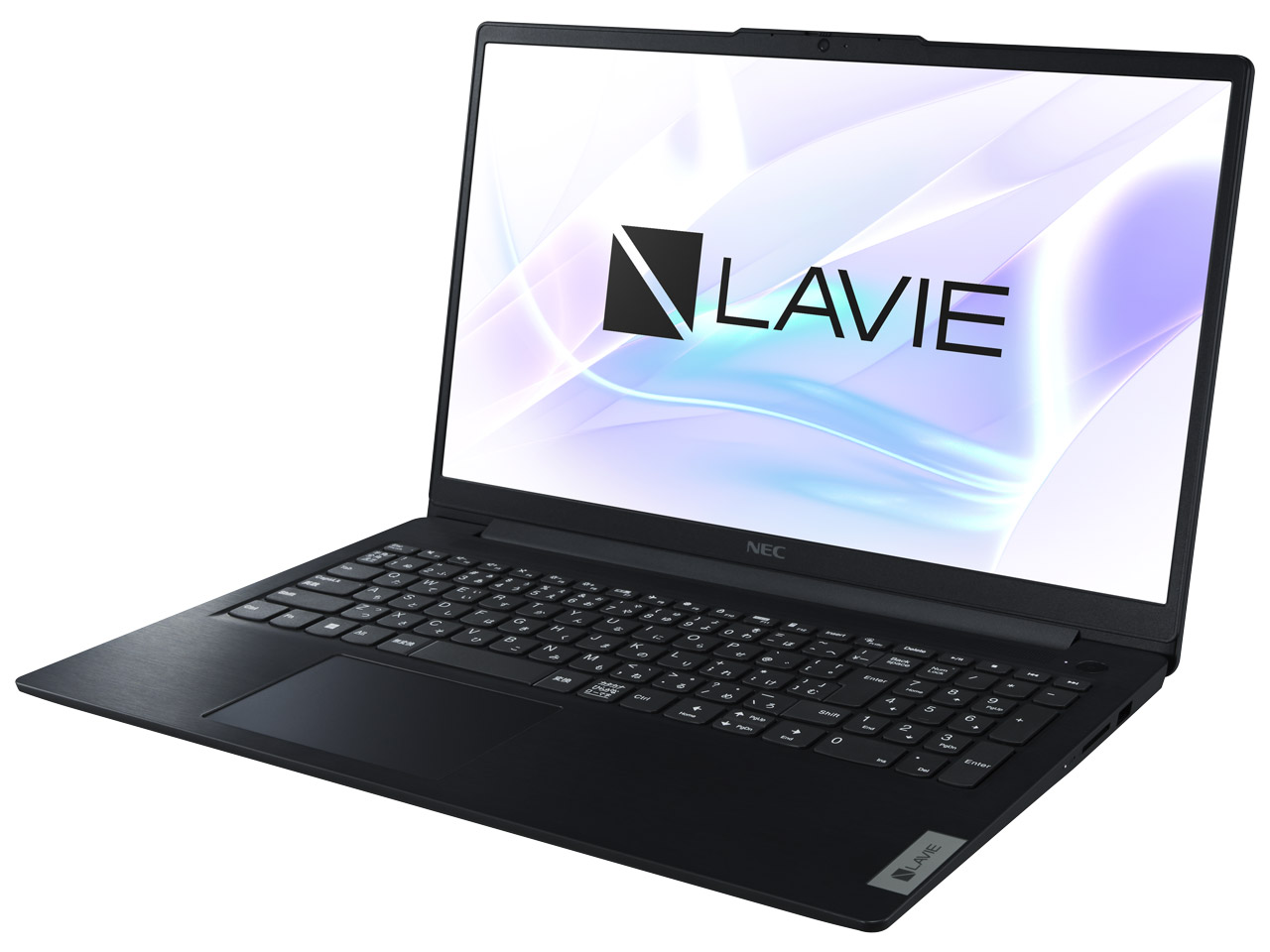 LAVIE Direct N15 Slim PC-GN12ZJZAY カームブラック《インテル U300/メモリ8GB/512GB SSD/OfficeH&B2021》
