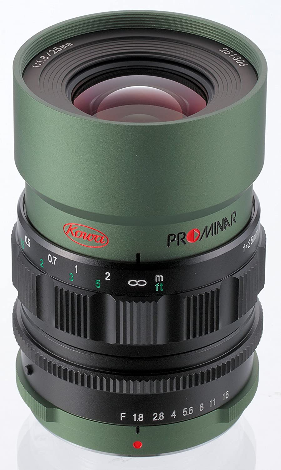 Kowa 単焦点レンズ PROMINAR 25mm F1.8 MFT [グリーン]