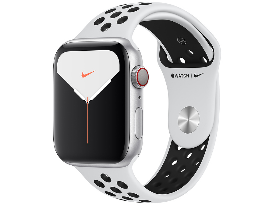 Apple Watch Nike Series 5 GPS+Cellularモデル 44mm MX3E2J/A [ピュアプラチナム/ブラックNikeスポーツバンド]