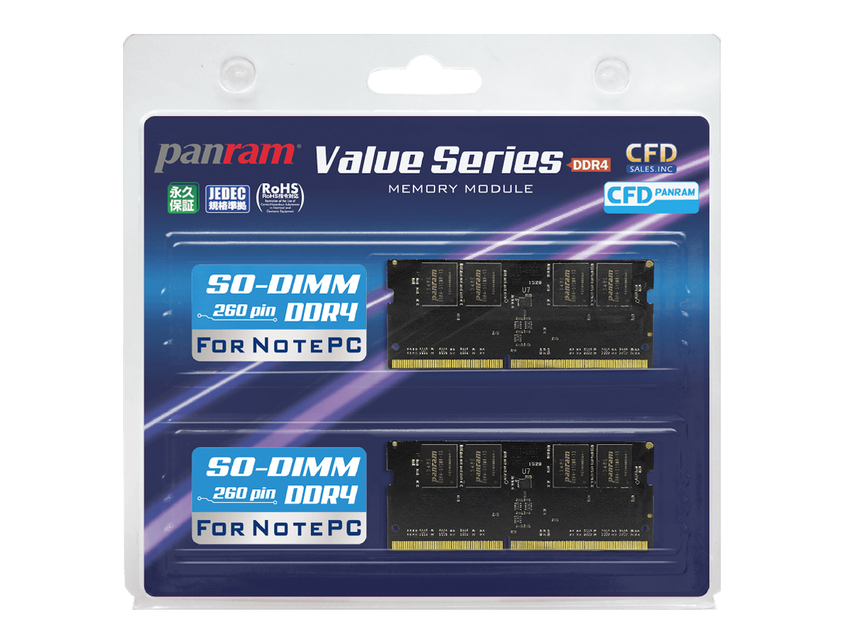 CFD W4N2400PS-4G [SODIMM DDR4 PC4-19200 4GB 2枚組]