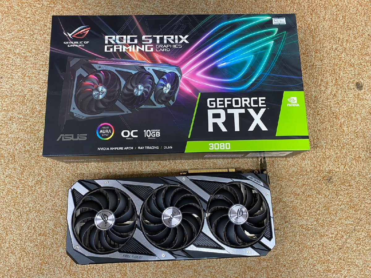 ROG-STRIX-RTX3080-O10G-GAMING [PCIExp 10GB] 中古品【動作確認済み】